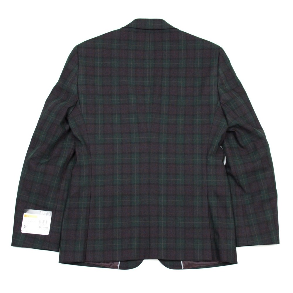 $425 Bar III Mens Green Burgundy Suit Jacket 42 L Slim Fit Wool Blend Stretch - Picture 3 of 10